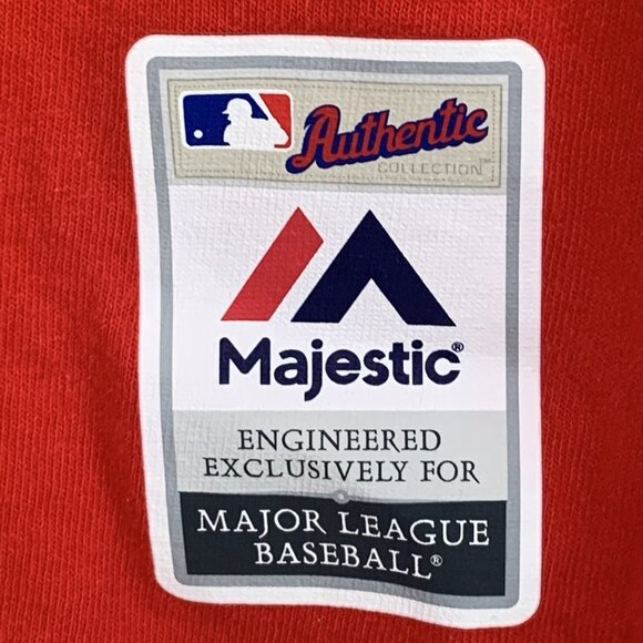 Majestic St. Louis Cardinals Graphic T-shirt Womens Large MLB Authentic Red - Picture 5 of 7